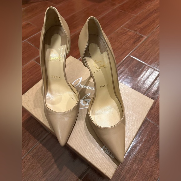 Christian Louboutin Beige Stiletto Heels size 41.5 - Picture 1 of 14